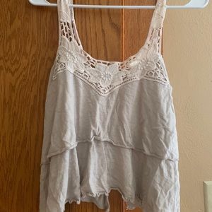 Open back crop tank